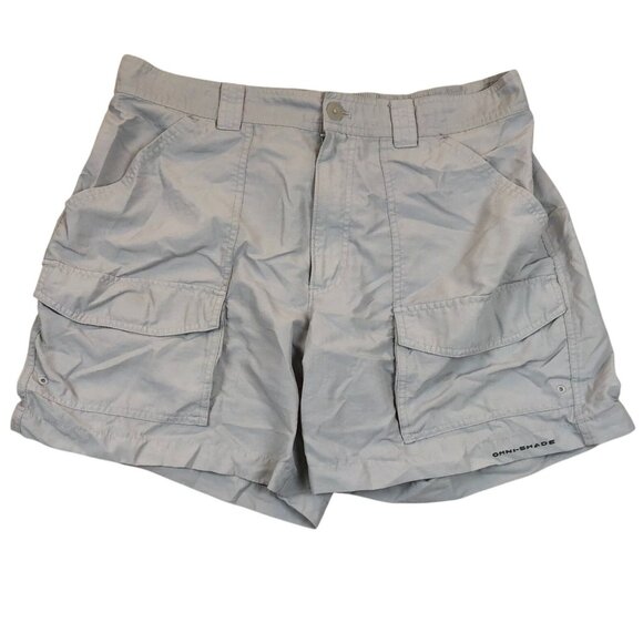 Columbia PFG Mens Cargo Short 38 Omni Shade Outdoors Camping Gray Casual - Picture 1 of 15